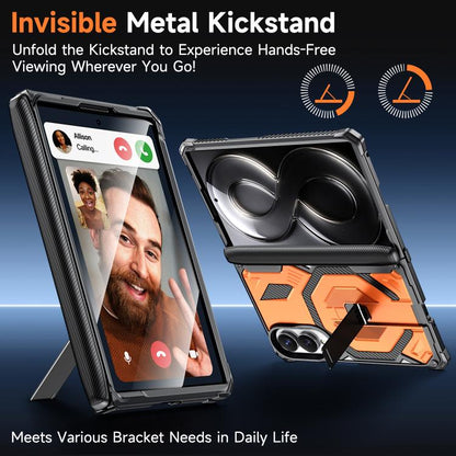 Hidden Metal Holder Magnetic Shockproof Phone Case, For Galaxy Z Fold8 5G, For Galaxy Z Fold8 Ultra 5G, For Galaxy Z Flip8 5G, For Galaxy Z Fold7 5G
