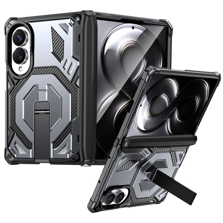 Hidden Metal Holder Magnetic Shockproof Phone Case, For Galaxy Z Fold8 5G, For Galaxy Z Fold8 Ultra 5G, For Galaxy Z Flip8 5G, For Galaxy Z Fold7 5G