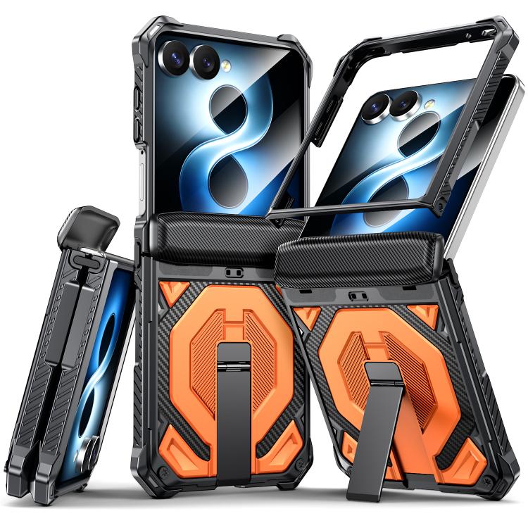 Hidden Metal Holder Magnetic Shockproof Phone Case, For Galaxy Z Fold8 5G, For Galaxy Z Fold8 Ultra 5G, For Galaxy Z Flip8 5G, For Galaxy Z Fold7 5G