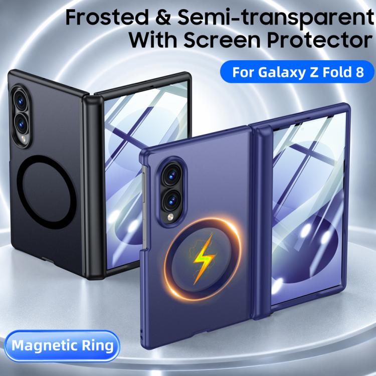 Intergrated Shell And Flim Skin Feel Translucent Frosted Magnetic Phone Case, For Galaxy Z Fold8 5G, For Galaxy Z Fold8 Ultra 5G