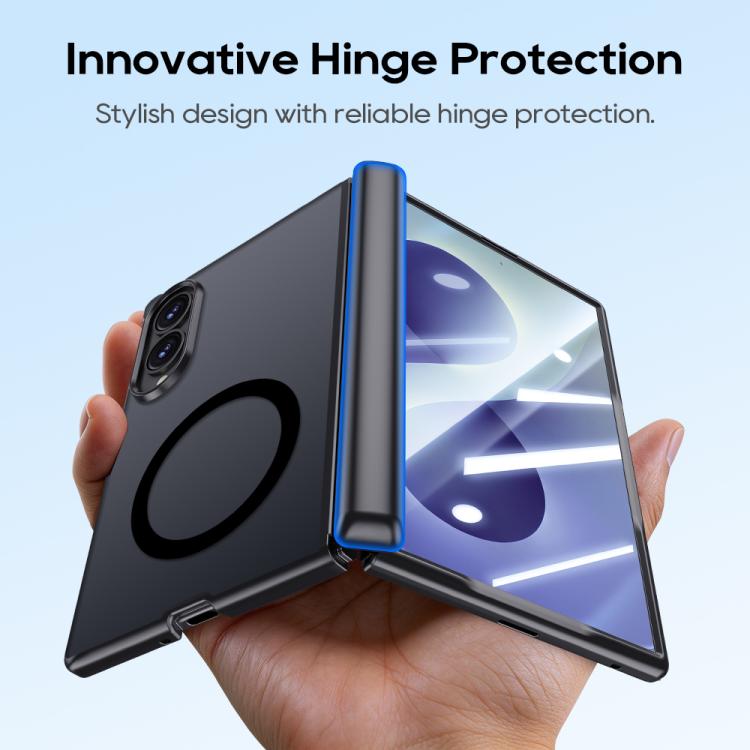 Intergrated Shell And Flim Skin Feel Translucent Frosted Magnetic Phone Case, For Galaxy Z Fold8 5G, For Galaxy Z Fold8 Ultra 5G