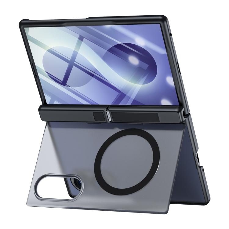 Intergrated Shell And Flim Translucent Hinge Holder Magnetic Phone Case, For Galaxy Z Fold8 5G