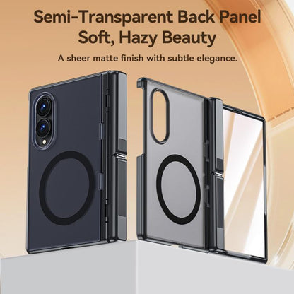 Intergrated Shell And Flim Translucent Hinge Holder Magnetic Phone Case, For Galaxy Z Fold8 5G