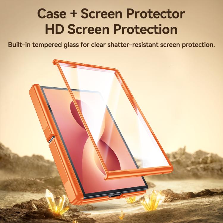 Intergrated Shell And Flim Translucent Hinge Holder Magnetic Phone Case, For Galaxy Z Fold8 5G