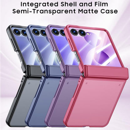 Intergrated Shell And Flim Skin Feel Translucent Frosted Phone Case, For Galaxy Z Flip8 5G