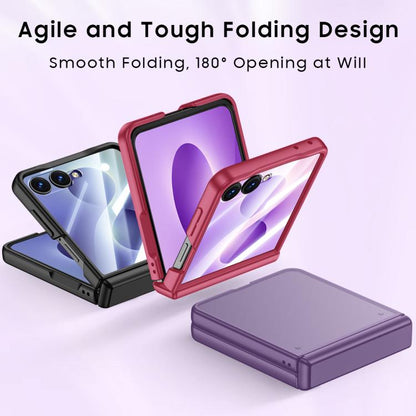 Intergrated Shell And Flim Skin Feel Translucent Frosted Phone Case, For Galaxy Z Flip8 5G