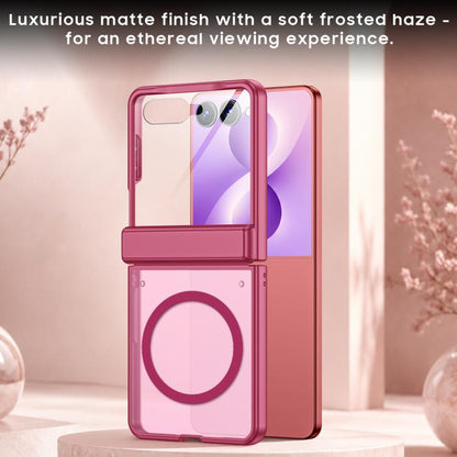 Intergrated Shell And Flim Skin Feel Translucent Magnetic Phone Case, For Galaxy Z Flip8 5G