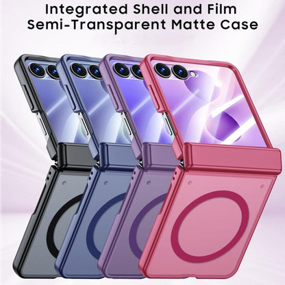 Intergrated Shell And Flim Skin Feel Translucent Magnetic Phone Case, For Galaxy Z Flip8 5G