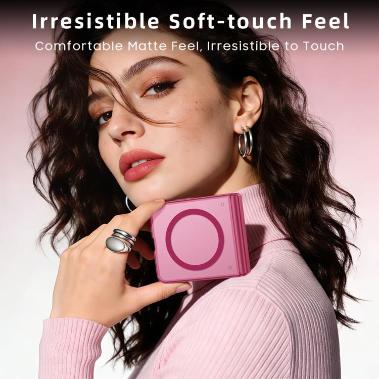Intergrated Shell And Flim Skin Feel Translucent Magnetic Phone Case, For Galaxy Z Flip8 5G