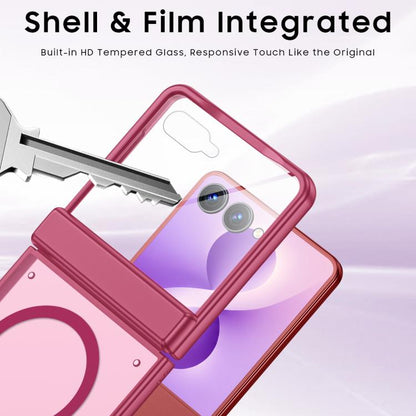 Intergrated Shell And Flim Skin Feel Translucent Magnetic Phone Case, For Galaxy Z Flip8 5G