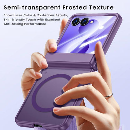 Intergrated Shell And Flim Skin Feel Translucent Magnetic Phone Case, For Galaxy Z Flip8 5G
