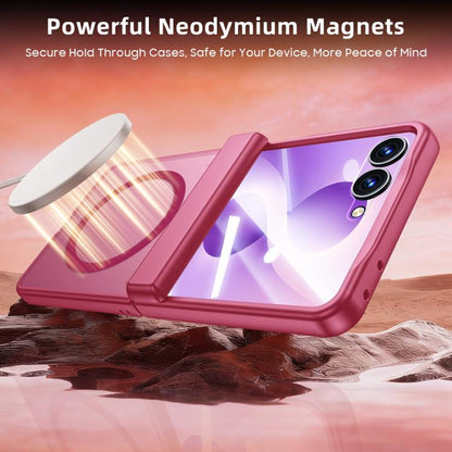 Intergrated Shell And Flim Skin Feel Translucent Magnetic Phone Case, For Galaxy Z Flip8 5G