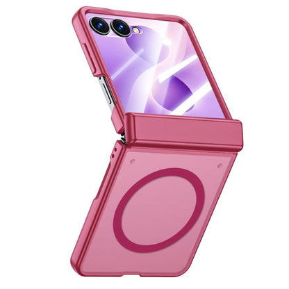 Intergrated Shell And Flim Skin Feel Translucent Magnetic Phone Case, For Galaxy Z Flip8 5G