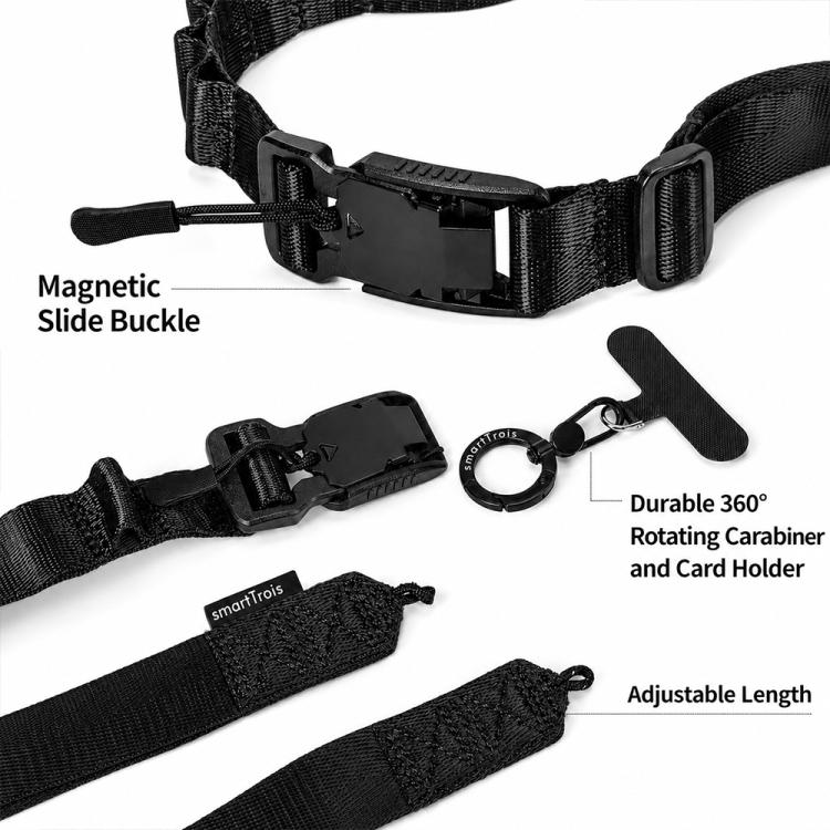 Magnetic Quick Release Adjustable Phone Lanyard Crossbody Strap