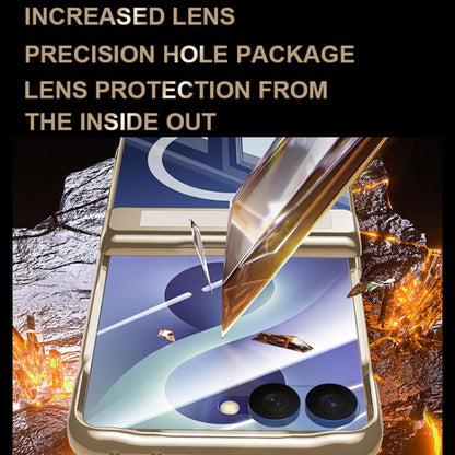 Electroplating Transparent Hinge Holder Magnetic Phone Case, For Galaxy Z Flip8 5G
