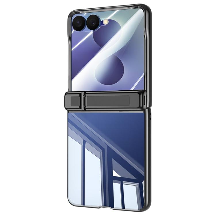 Electroplating Transparent Hinge Holder Phone Case, For Galaxy Z Flip8 5G