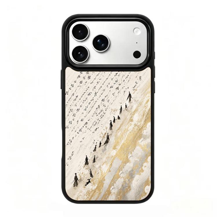 Gold Series PC Silicone Magnetic Phone Case, For iPhone 17 Pro Max, For iPhone 17 Pro