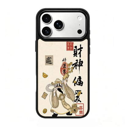 Gold Series PC Silicone Magnetic Phone Case, For iPhone 17 Pro Max, For iPhone 17 Pro
