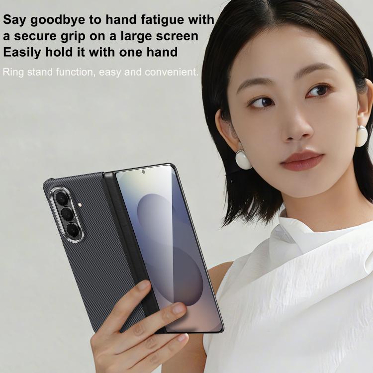 SULADA Kevlar Grid Patterned Skin Feel Phone Case, For Galaxy Z Fold8 Ultra 5G, For Galaxy Z Fold7 5G