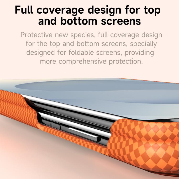 SULADA Kevlar Grid Patterned Skin Feel Phone Case, For Galaxy Z Fold8 Ultra 5G, For Galaxy Z Fold7 5G