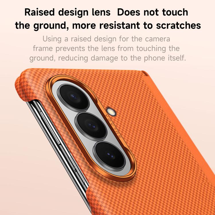 SULADA Kevlar Grid Patterned Skin Feel Phone Case, For Galaxy Z Fold8 Ultra 5G, For Galaxy Z Fold7 5G