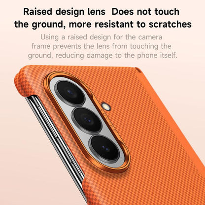 SULADA Kevlar Grid Patterned Skin Feel Phone Case, For Galaxy Z Fold8 Ultra 5G, For Galaxy Z Fold7 5G