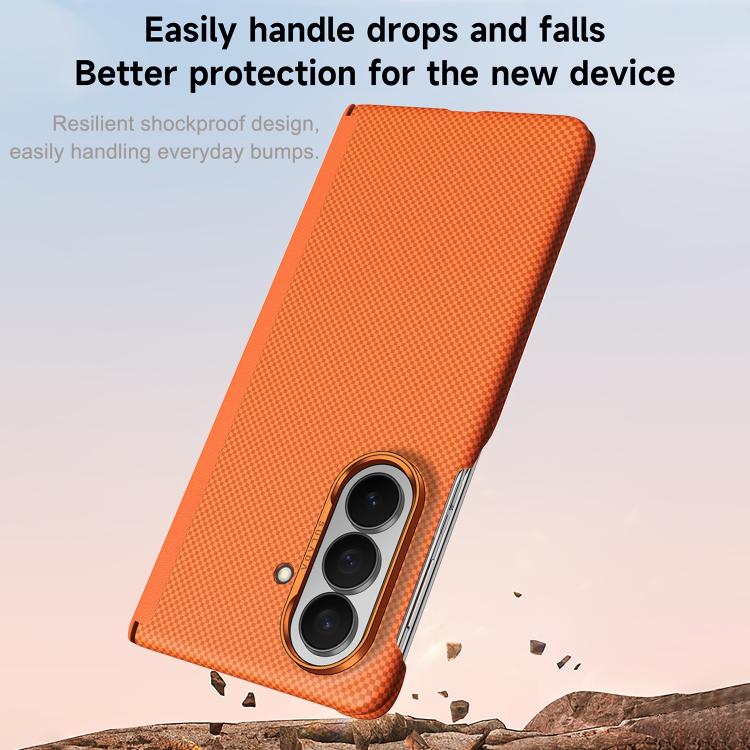 SULADA Kevlar Grid Patterned Skin Feel Phone Case, For Galaxy Z Fold8 Ultra 5G, For Galaxy Z Fold7 5G