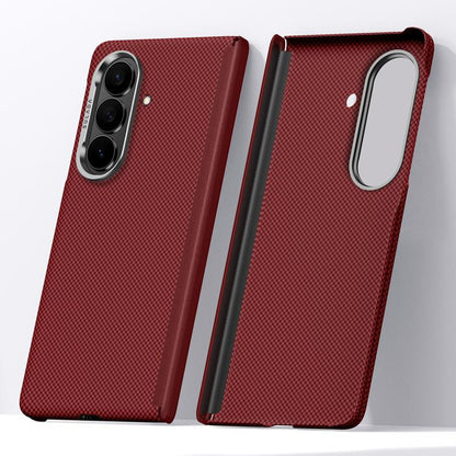 SULADA Kevlar Grid Patterned Skin Feel Phone Case, For Galaxy Z Fold8 Ultra 5G, For Galaxy Z Fold7 5G