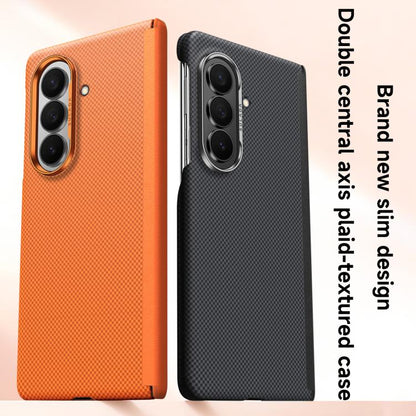 SULADA Kevlar Grid Patterned Skin Feel Magnetic Phone Case, For Galaxy Z Fold8 Ultra 5G, For Galaxy Z Fold7 5G