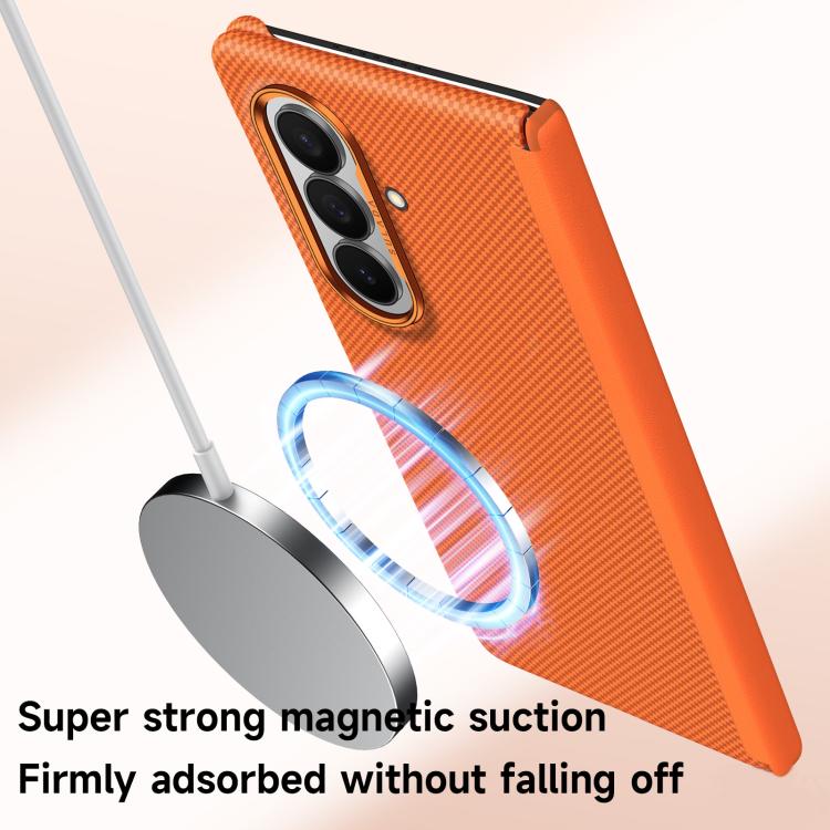 SULADA Kevlar Grid Patterned Skin Feel Magnetic Phone Case, For Galaxy Z Fold8 Ultra 5G, For Galaxy Z Fold7 5G
