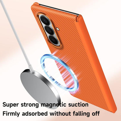 SULADA Kevlar Grid Patterned Skin Feel Magnetic Phone Case, For Galaxy Z Fold8 Ultra 5G, For Galaxy Z Fold7 5G