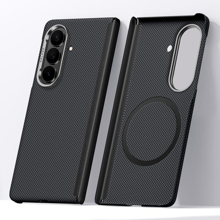 SULADA Kevlar Grid Patterned Skin Feel Magnetic Phone Case, For Galaxy Z Fold8 Ultra 5G, For Galaxy Z Fold7 5G