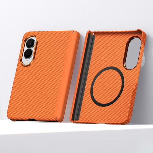 SULADA Kevlar Grid Patterned Skin Feel Magnetic Phone Case, For Galaxy Z Fold8 5G, For Galaxy Z Fold8 Ultra 5G, For Galaxy Z Fold7 5G