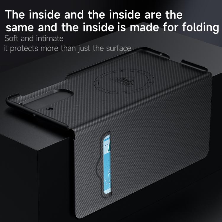 SULADA Kevlar 600D Texture Smart Window Leather Phone Case, For Galaxy Z Fold8 Ultra 5G