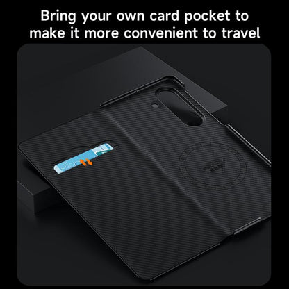 SULADA Kevlar 600D Texture Smart Window Leather Phone Case, For Galaxy Z Fold8 Ultra 5G