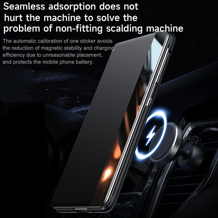 SULADA Kevlar 600D Texture Smart Window Leather Phone Case, For Galaxy Z Fold8 Ultra 5G