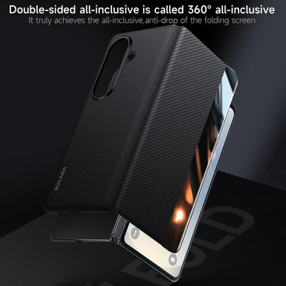 SULADA Kevlar 600D Texture Smart Window Leather Phone Case, For Galaxy Z Fold8 Ultra 5G