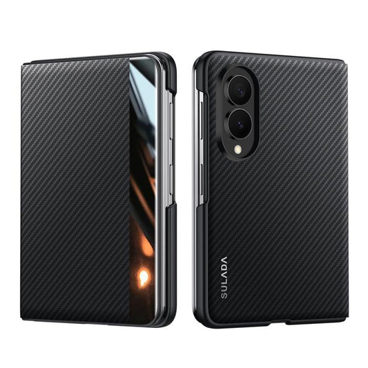 SULADA Kevlar 600D Texture Smart Window Leather Phone Case, For Galaxy Z Fold8 5G, For Galaxy Z Fold8 Ultra 5G