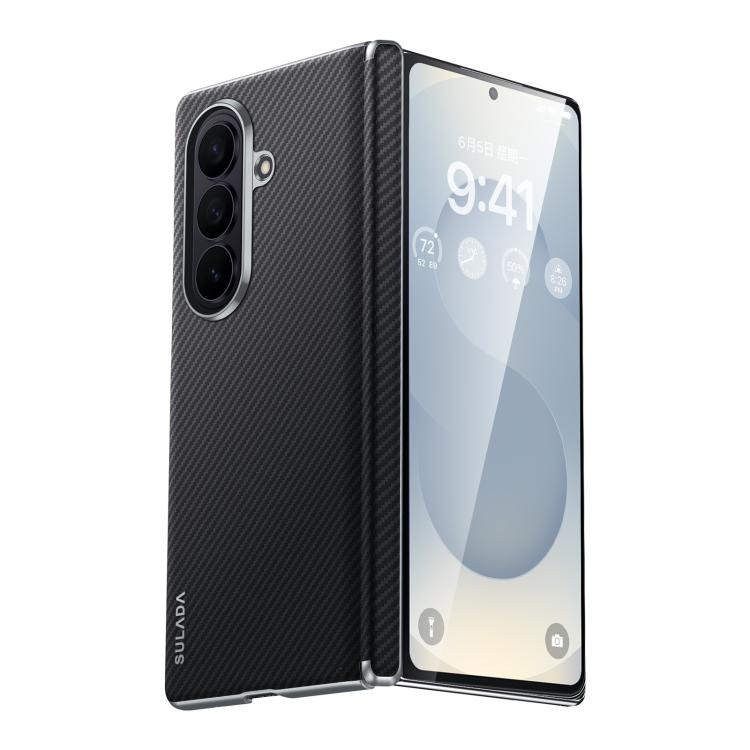 SULADA 600D Kevlar Texture PC Shockproof Phone Case, For Galaxy Z Fold8 Ultra 5G