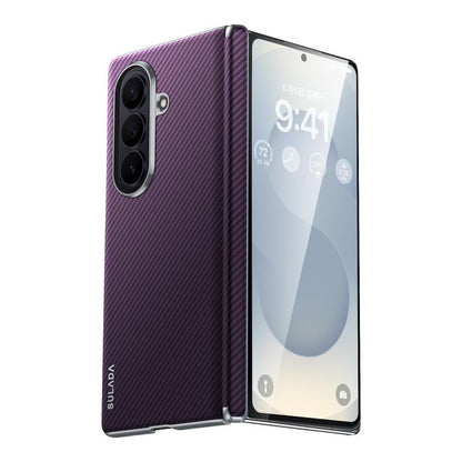 SULADA 600D Kevlar Texture PC Shockproof Phone Case, For Galaxy Z Fold8 Ultra 5G