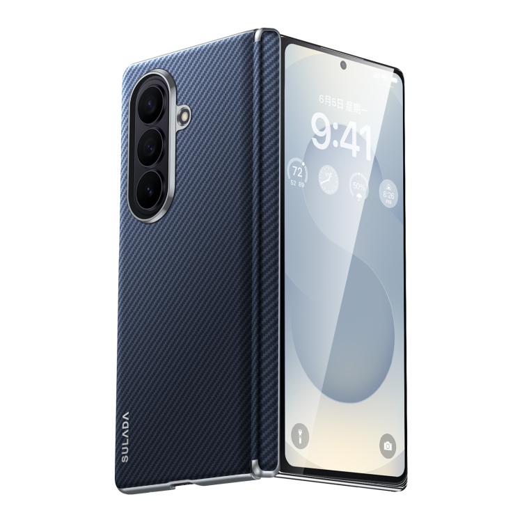 SULADA 600D Kevlar Texture PC Shockproof Phone Case, For Galaxy Z Fold8 Ultra 5G