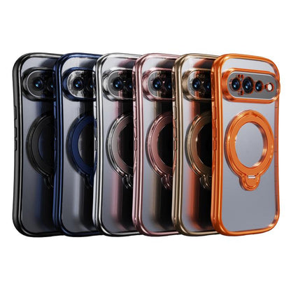360 Degree Rotation Holder Magnetic Electroplated Phone Case, For Google Pixel 11 Pro XL, For Google Pixel 11 / 11 Pro