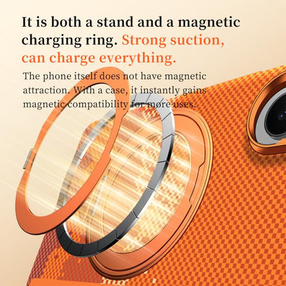 SULADA Kevlar Pixel Grid Texture Rotation Magnetic Holder Phone Case, For Galaxy Z Fold8 Ultra 5G, For Galaxy Z Fold7 5G