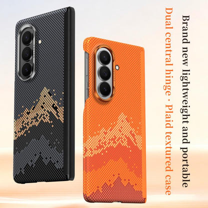 SULADA Kevlar Pixel Grid Texture Magnetic Phone Case, For Galaxy Z Fold8 Ultra 5G, For Galaxy Z Fold7 5G