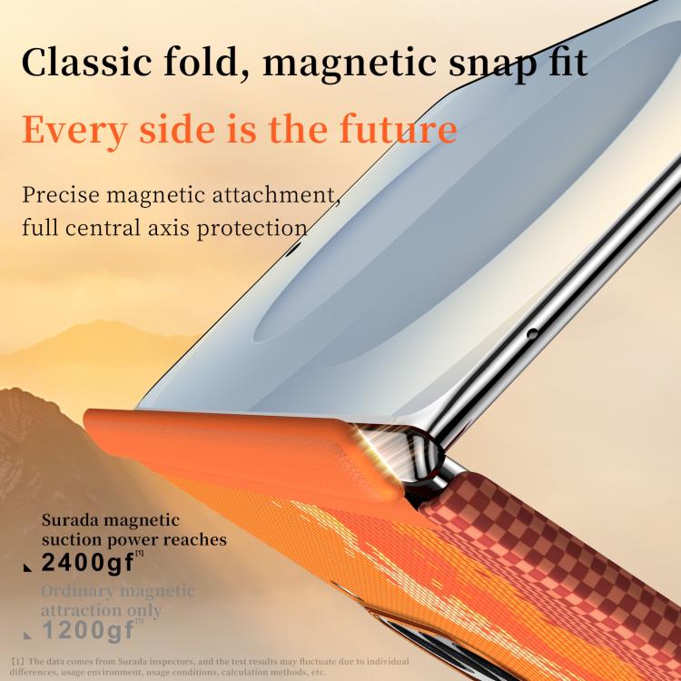 SULADA Kevlar Pixel Grid Texture Magnetic Phone Case, For Galaxy Z Fold8 Ultra 5G, For Galaxy Z Fold7 5G