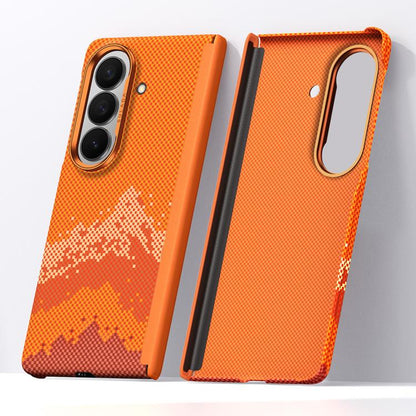 SULADA Kevlar Pixel Grid Texture Skin Feel Phone Case, For Galaxy Z Fold8 Ultra 5G, For Galaxy Z Fold7 5G