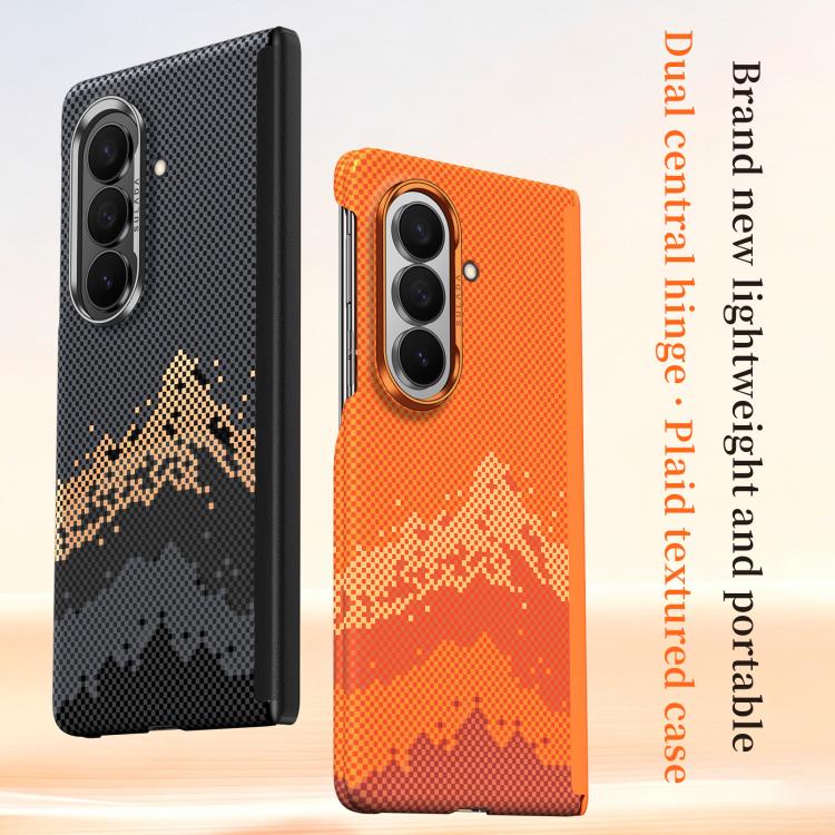 SULADA Kevlar Pixel Grid Texture Skin Feel Phone Case, For Galaxy Z Fold8 Ultra 5G, For Galaxy Z Fold7 5G