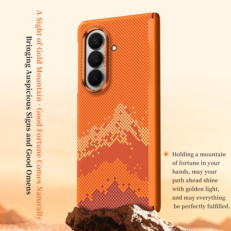 SULADA Kevlar Pixel Grid Texture Skin Feel Phone Case, For Galaxy Z Fold8 Ultra 5G, For Galaxy Z Fold7 5G