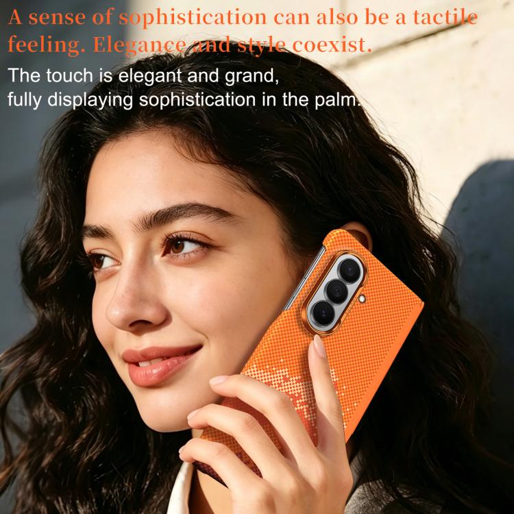 SULADA Kevlar Pixel Grid Texture Skin Feel Phone Case, For Galaxy Z Fold8 Ultra 5G, For Galaxy Z Fold7 5G