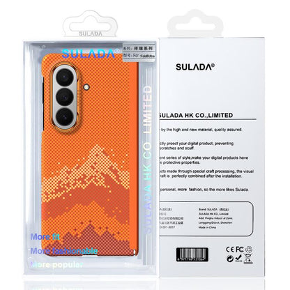 SULADA Kevlar Pixel Grid Texture Skin Feel Phone Case, For Galaxy Z Fold8 Ultra 5G, For Galaxy Z Fold7 5G